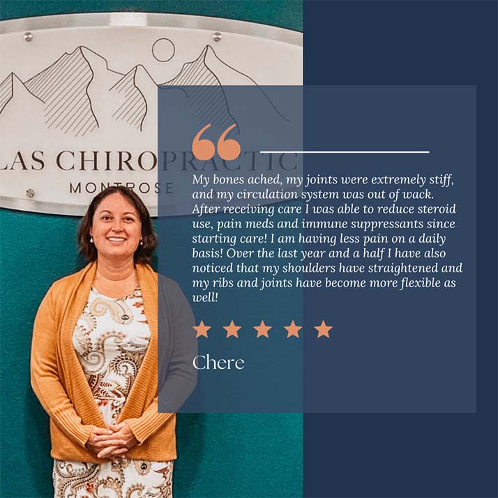 Chiropractic Montrose CO Testimonial Chere