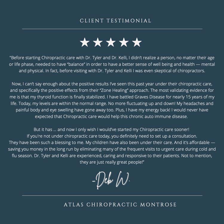 Chiropractic Montrose CO Testimonial Deb