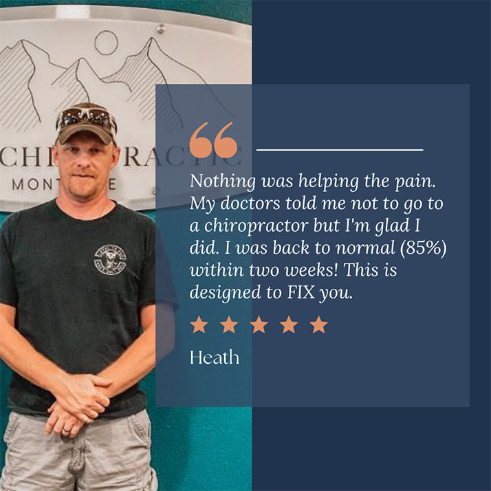 Chiropractic Montrose CO Testimonial Heath