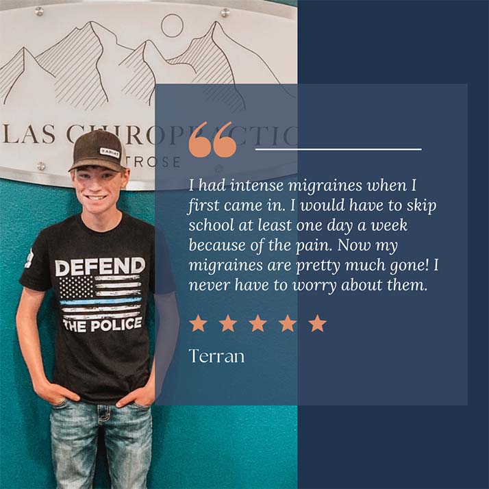 Chiropractic Montrose CO Testimonial Terran