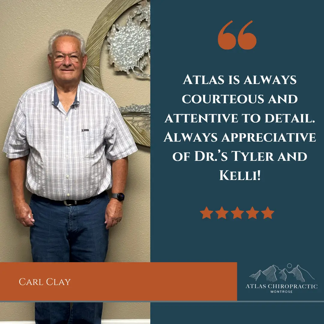 Chiropractic Montrose CO Carl Clay Testimonial Chiropractic Montrose CO Carl Clay Testimonial